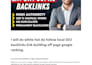 do white hat do follow local SEO backlinks link building off page google ranking